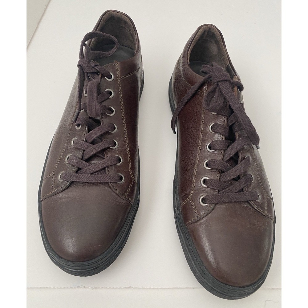 Allen Edmonds Men's 8 D Porter Dark Brown Leather Derby Sneaker Shoes Retired